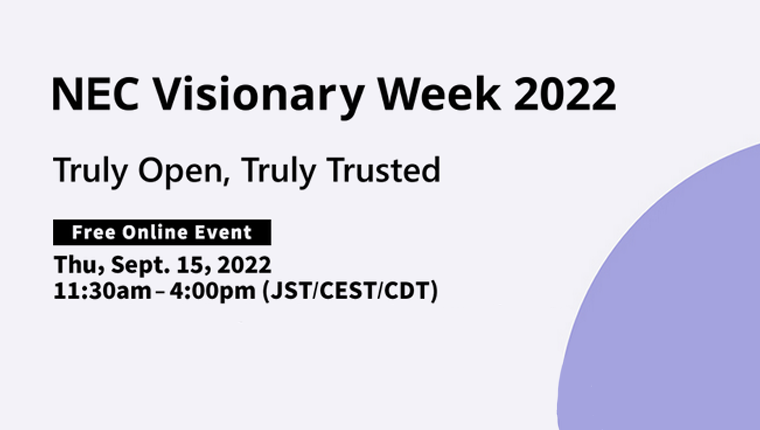 En este momento estás viendo NEC Visionary Week 2022